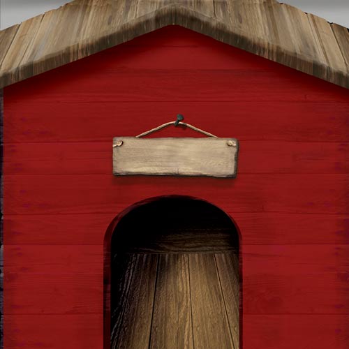 Dog House - 12x12 Scrapbooking Paper kf
