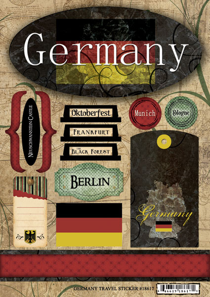 Germany - Travel Scrapbooking Stickers