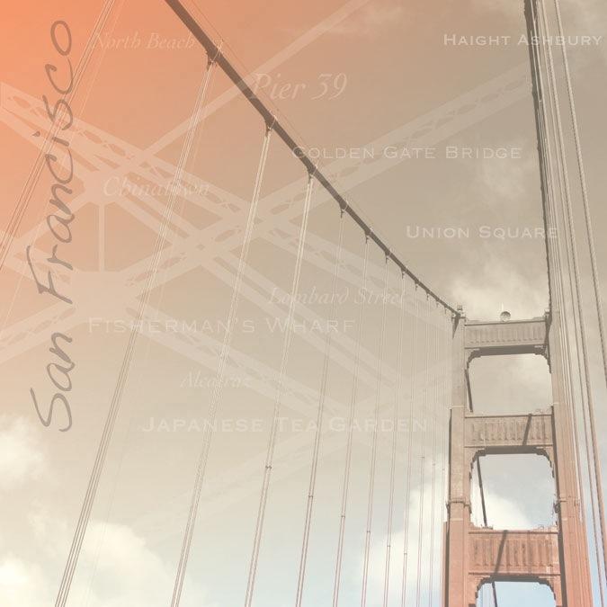 Golden Gate Bridge - 12x12 Scrapbooking Paper - ph