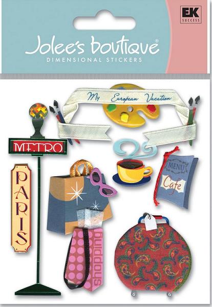 Paris Trip - Jolees 3D Scrapbooking Stickers
