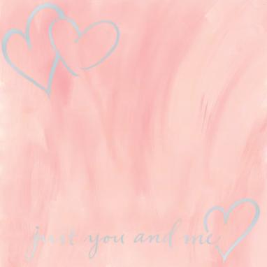 Just You & Me - Silver Foil 12x12 Scrapbooking Paper