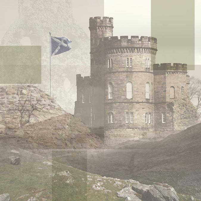 Scotland Collage - 12x12 Scrapbooking Paper