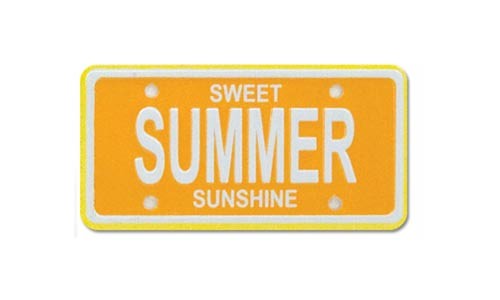 Summer - Mini Scrapbooking License Plate