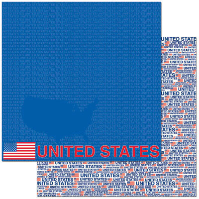 United States - 12x12 Double Sided Scrapbooking Paper