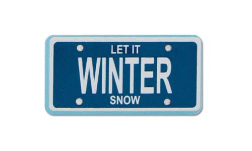 Winter - Scrapbooking Mini License Plate
