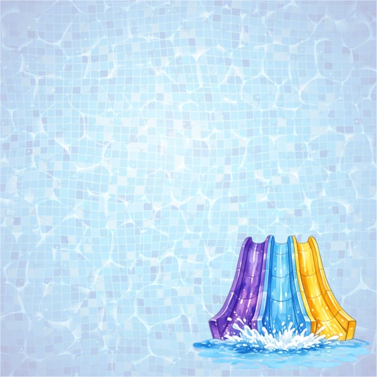 Water Slides One 12x12 Scrapbooking Paper