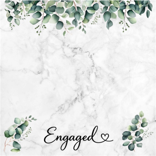 Engaged 12x12 Scrapbooking Paper
