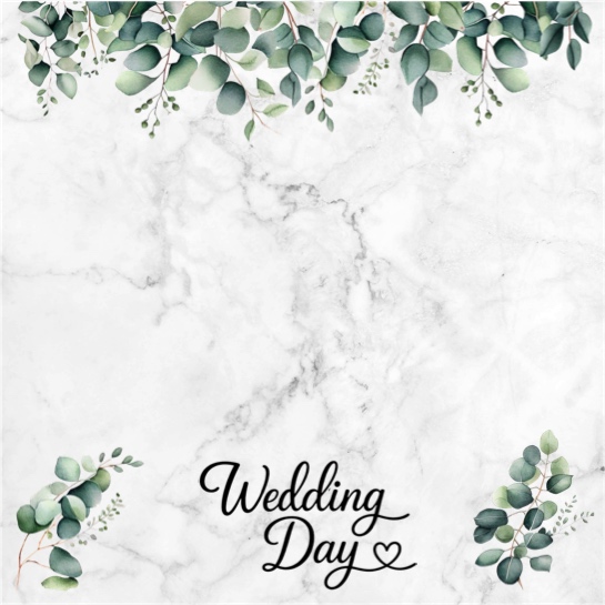 Wedding Day 12x12 Scrapbooking Paper