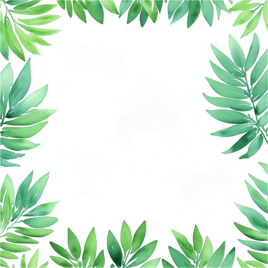 Leaf Frame 12x12 Scrapbooking Paper