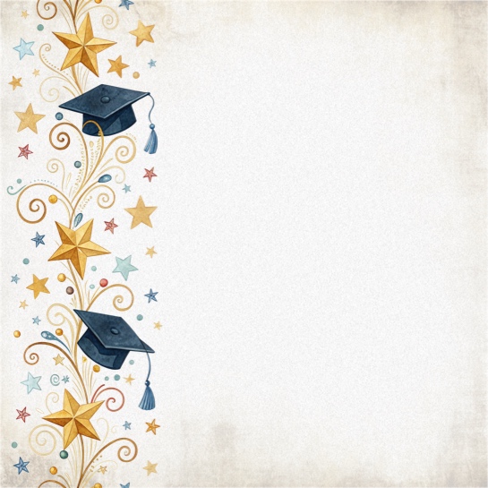 Graduation Three 12x12 Scrapbooking Paper