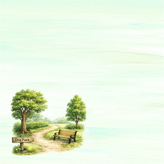 Dog Park 12x12 Scrapbooking Paper