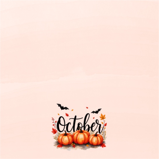 October 12x12 Scrapbooking Paper