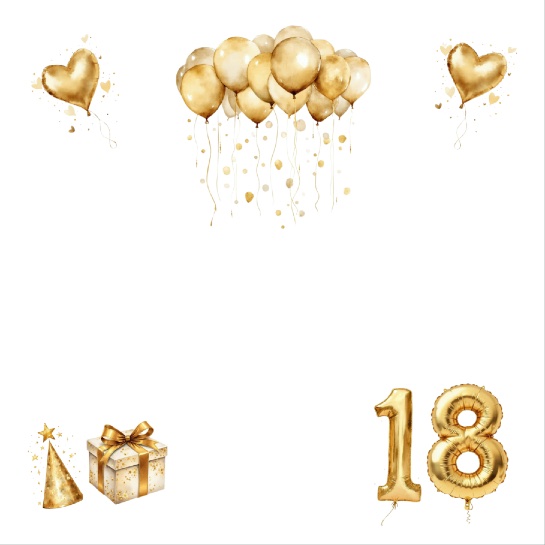 18th Birthday 12x12 Scrapbooking Paper