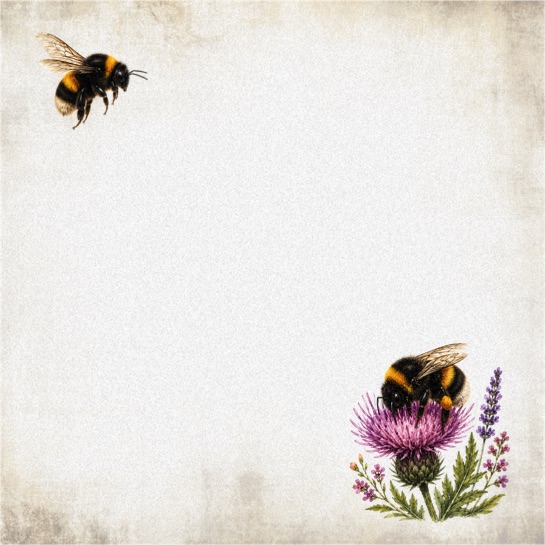 Bee 12x12 Scrapbooking Paper