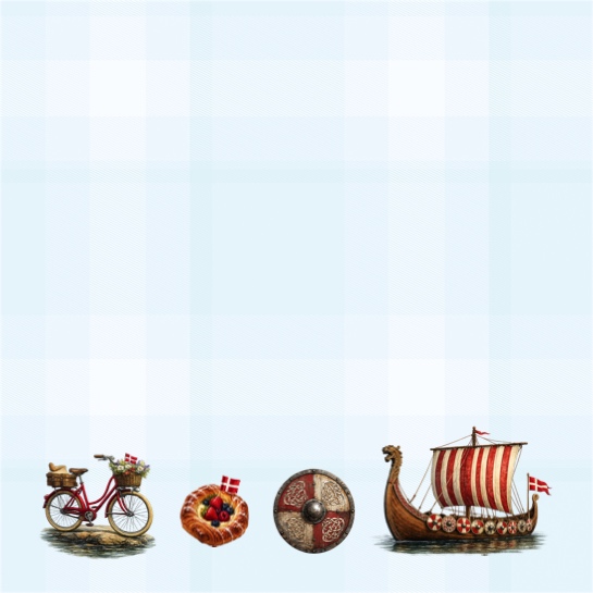 Denmark One 12x12 Scrapbooking Paper