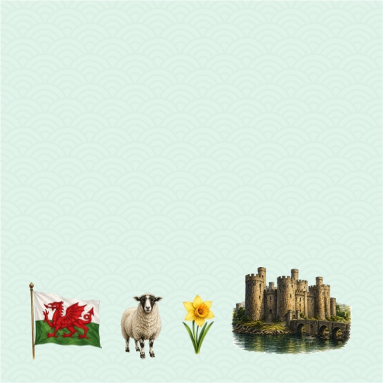 Wales Sightseeing One 12x12 Scrapbooking Paper