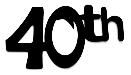 40th Scrapbooking Laser Cut Title
