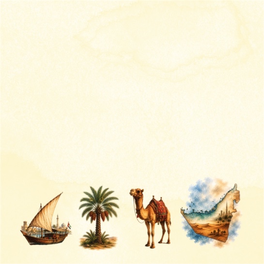 Dubai Sightseeing Two 12x12 Scrapbooking Paper