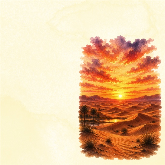 Arabian Desert 12x12 Scrapbooking Paper