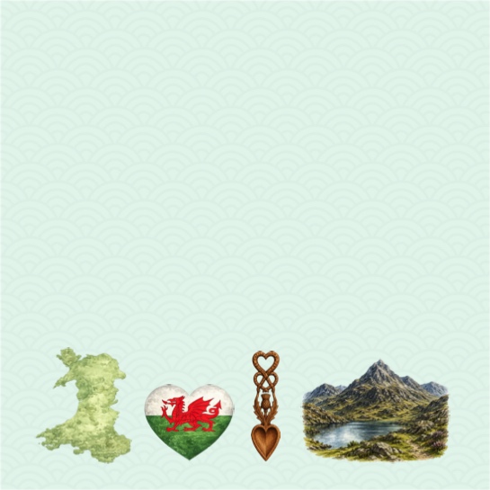 Wales Sightseeing Two 12x12 Scrapbooking Paper