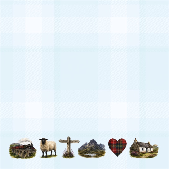 Scotland Sightseeing Two 12x12 Scrapbooking Paper
