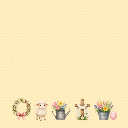 Easter Icons Two 12x12 Scrapbooking Paper