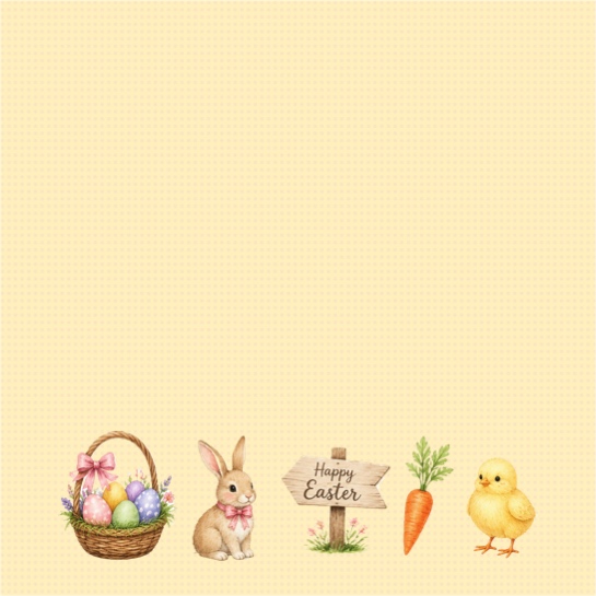 Easter Icons One 12x12 Scrapbooking Paper