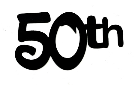 50th Scrapbooking Laser Cut Title