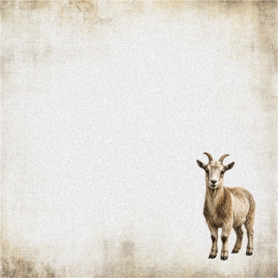 Goat 12x12 Scrapbooking Paper