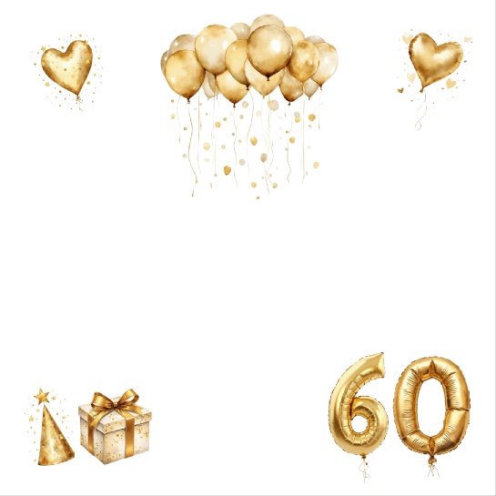 60th Birthday 12x12 Scrapbooking Paper