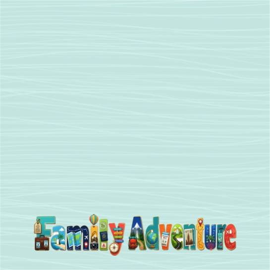 Family Adventure 12x12 Scrapbooking Paper
