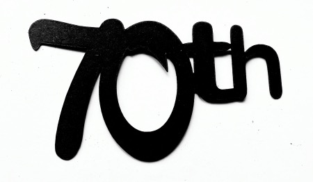 70th Scrapbooking Laser Cut Title