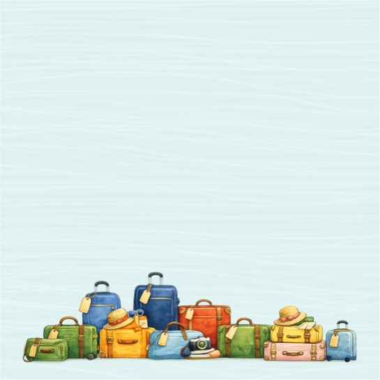 Travel Cases 12x12 Scrapbooking Paper