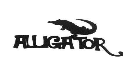 Alligator Scrapbooking Laser Cut Title with Aligator