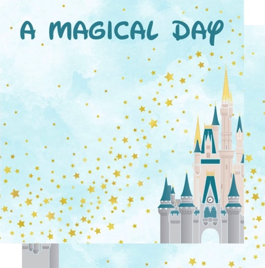 A Magical Day 12x12 Double Sided Scrapbooking Paper