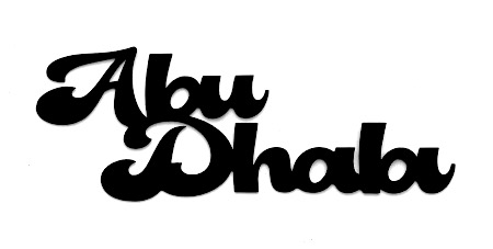 Abu Dhabi Scrapbooking Laser Cut Title