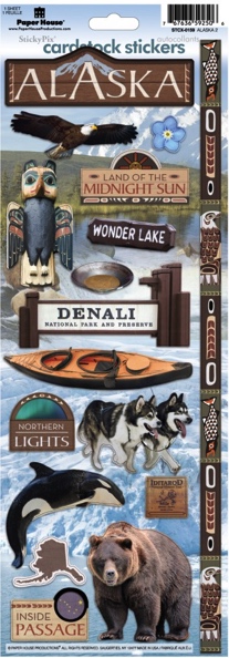 Alaska Cardstock Scrapbooking Stickers