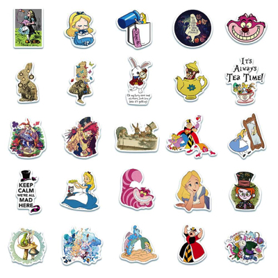 Alice in Wonderland Stickers