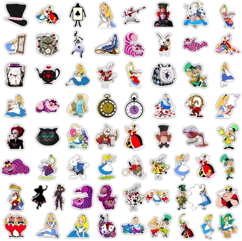 Alice In Wonderland Scrapbooking Stickers