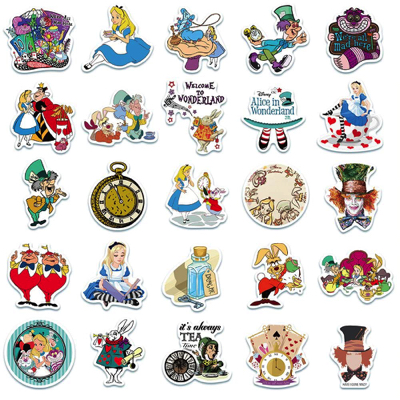 Alice in Wonderland Stickers