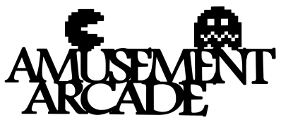 Amusement Arcade Scrapbooking Laser Cut Title with Pacman