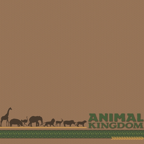 Animal Zoo and Safari themed Scrapbooking Paper and Stickers