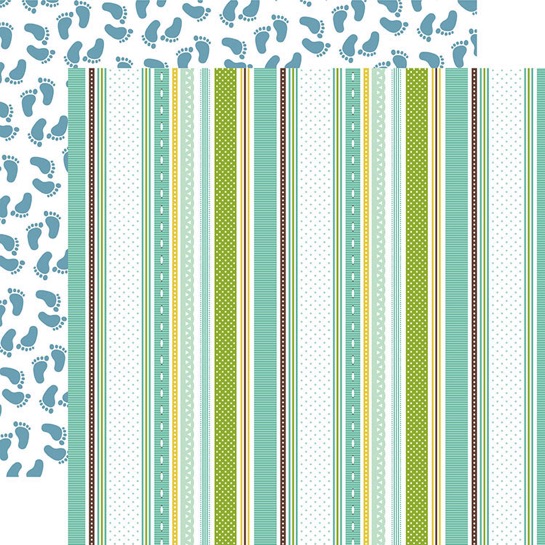 Sweet Baby Boy 12x12 Double Sided Scrapbooking Paper