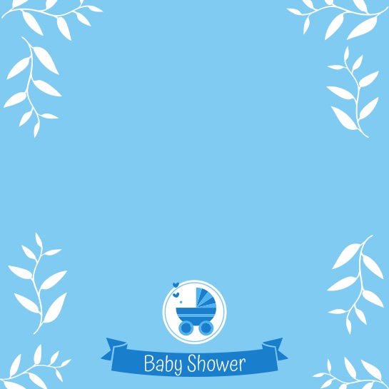 Baby Shower Blue 12x12 Scrapbooking Paper