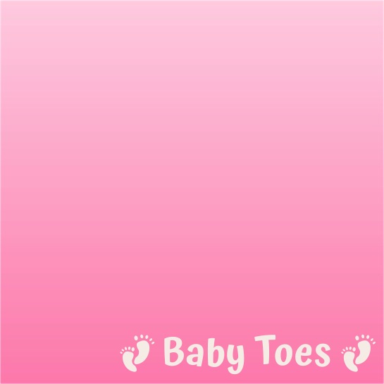 Baby Toes Pink 12x12 Scrapbooking Paper