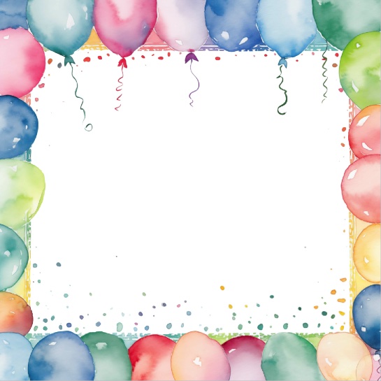 Balloon Frame 12x12 Scrapbooking Paper