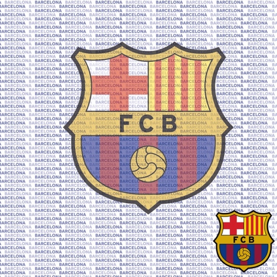 Barcelona Football Club 12x12 Scrapbooking Paper