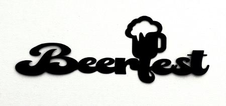 Beerfest Scrapbooking Laser Cut Title with Beer