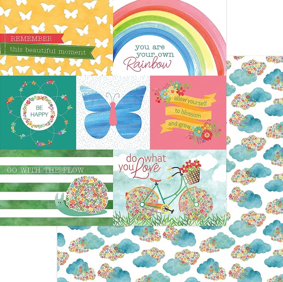 Bloom Double Sided 12x12 Scrapbooking Paper