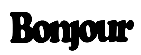 Bonjour Scrapbooking Laser Cut Title